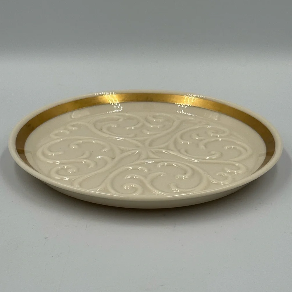 Vintage Lenox Wine Bottle Coaster Seville Collection Gold
